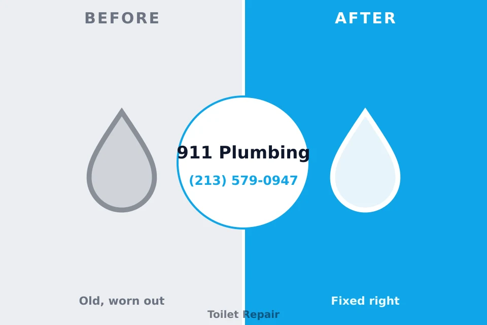 Before and after: plumbing repair Southport, IN
